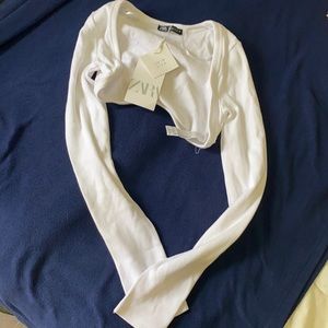 Zara White Shrug